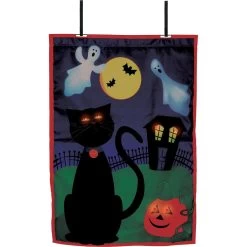 28 In. Halloween House Flag - Boo (Voice Controlled)