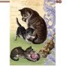 28 In. Flag - Feline Family