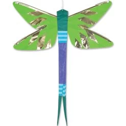 SoundWinds Damselfly Hanging Banner - Green