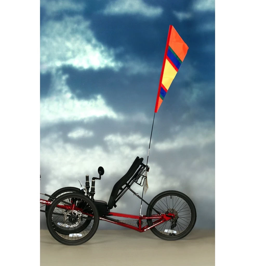 SoundWinds Fanion Recumbent Bike Flag - Orange 4 SoundWinds Fanion Recumbent Bike Flag - Orange - Image 2
