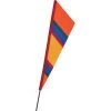 SoundWinds Fanion Recumbent Bike Flag - Orange 1 SoundWinds Fanion Recumbent Bike Flag - Orange -Kite Shop 53259p Fanion Orange With Pole 1024
