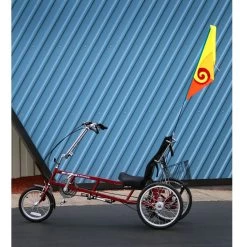 SoundWinds Spiral Recumbent Bike Flag - Yellow -Kite Shop 53341 2