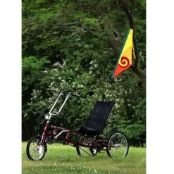 SoundWinds Spiral Recumbent Bike Flag - Yellow -Kite Shop 53341 4