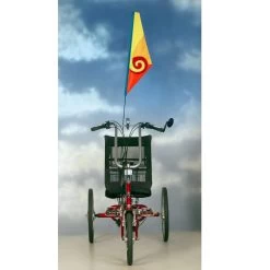 SoundWinds Spiral Recumbent Bike Flag - Yellow -Kite Shop 53341 6
