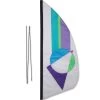 3.5 Ft. Recumbent Bike Feather Banner - Pastel Prizm 2 3.5 Ft. Recumbent Bike Feather Banner - Pastel Prizm -Kite Shop 53703p PastelPrizm bikepole 1024