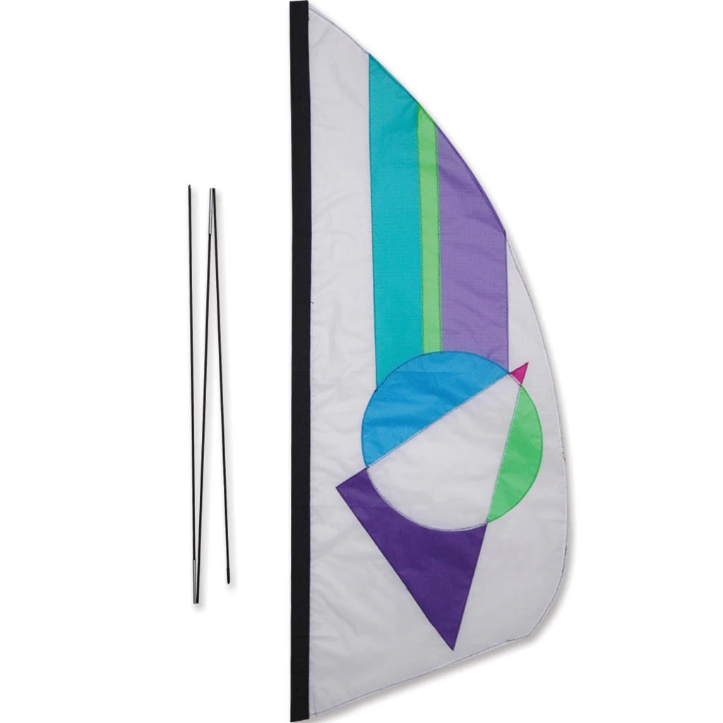 3.5 Ft. Recumbent Bike Feather Banner - Pastel Prizm 3 3.5 Ft. Recumbent Bike Feather Banner - Pastel Prizm