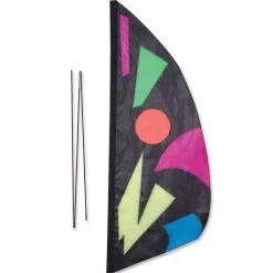 3.5 Ft. Recumbent Bike Feather Banner - Midnight Jazz