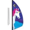 3.5 Ft. Recumbent Bike Feather Banner - Unicorn -Kite Shop 53714p Unicorn bikepole 1024