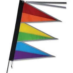 Tri-Stack Bike Flag - Rainbow