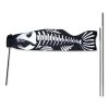 Koi Windsock Recumbent Bike Flag - Skeleton Fish -Kite Shop 53787p Skeleton 28in Koi Bike Flag 1024