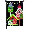 12 In. Flag - Christmas Birdhouses -Kite Shop 56029g ChristmasBirdhouses