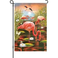 12 In. Flag - Flamingo Sunset