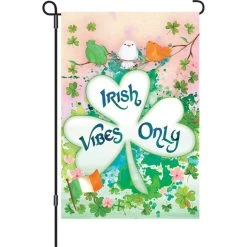 12 In. Flag - Irish Vibes Only