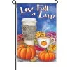 12 In. Flag - Love Fall A Latte -Kite Shop 56253p LoveFallALatte 1024