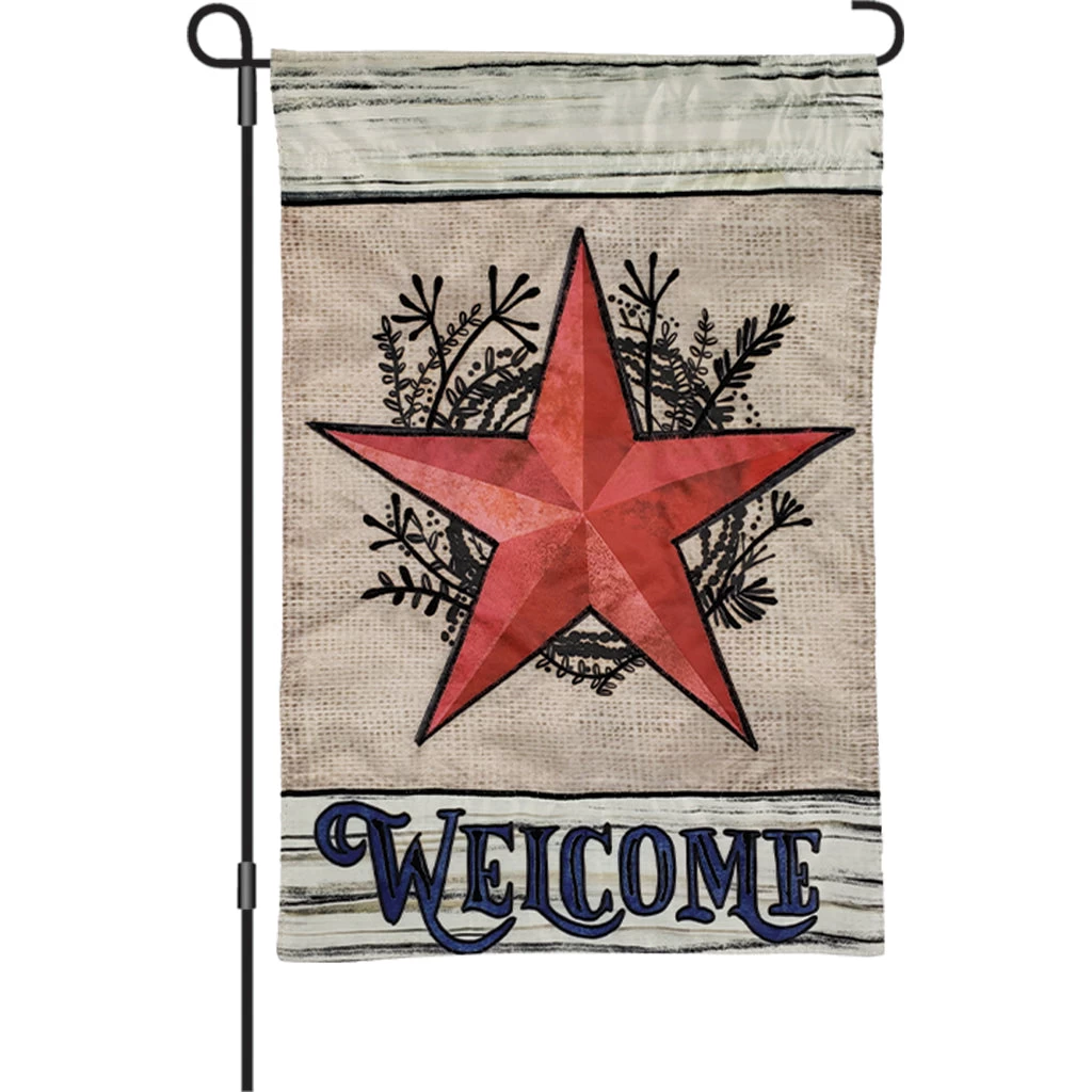 12 In. Flag - Welcome Star 3 12 In. Flag - Welcome Star