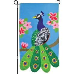 13 In. Enhanced Flag - Paisley Peacock