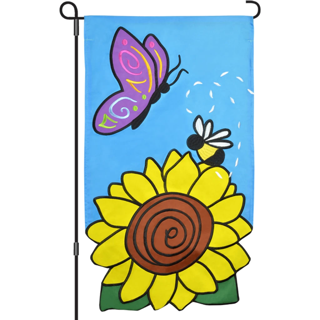 13 In. Enhanced Flag - Sunflower Friends 3 13 In. Enhanced Flag - Sunflower Friends