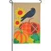 13 In. Enhanced Flag - Pumpkin Crow 1 13 In. Enhanced Flag - Pumpkin Crow -Kite Shop 56318p PumpkinCrow AppliqueFlag 1024