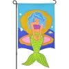 13 In. Enhanced Flag - Mermaid Throne 2 13 In. Enhanced Flag - Mermaid Throne -Kite Shop 56321p MermaidThrone AppliqueFlag 1024