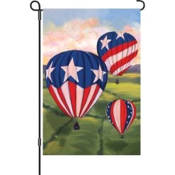 12 In. Flag - Patriotic Hot Air Balloons