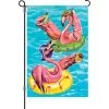12 In. Flag - Poolside Flamingos -Kite Shop 56341p PoolsideFlamingos 1024