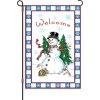 12 In. Flag - Welcome Snowman -Kite Shop 56351p WelcomeSnowman 1024