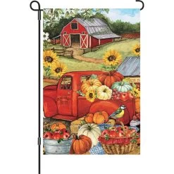 12 In. Flag - Autumn Truck