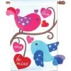 28 In. Flag - Love Birds