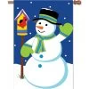 Applique Flag - Snowman -Kite Shop 57014