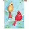 28 In. Flag - Winter Cardinal -Kite Shop 57035g WinterCardinals