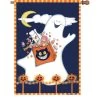 28 In. Halloween House Flag - Candy Ghost -Kite Shop 57044g CandyGhost