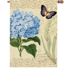 28 In. Flag - Botanical Fresh Blue