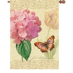 28 In. Flag - Botanical Fresh Pink