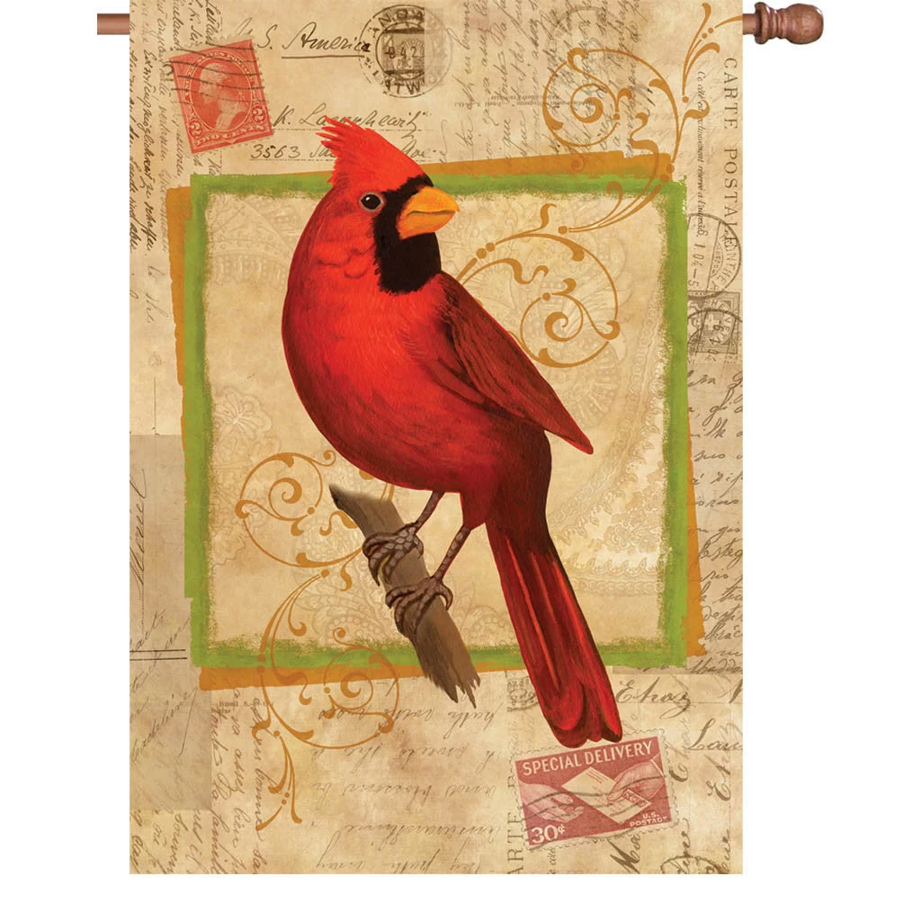28 In. Flag - Happy Cardinal 3 28 In. Flag - Happy Cardinal