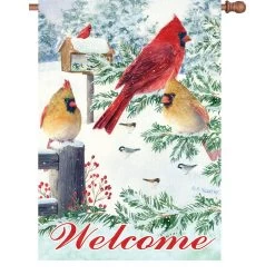 28 In. Flag - Snow Flurry Cardinals