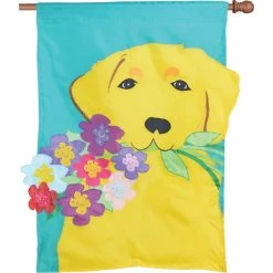 Applique Flag - Golden Retriever