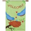 Applique Flag - Welcome Bluebirds -Kite Shop 57105