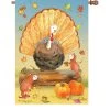 28 In. Flag - Turkey & Friends 1 28 In. Flag - Turkey & Friends -Kite Shop 57117g TurkeyAndFriends