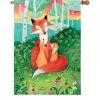 28 In. Flag - Fox Family -Kite Shop 57121g FoxFamily