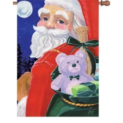 28 In. Flag - Santa