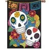 28 In. Flag - Sugar Skulls -Kite Shop 57247p SugarSkulls 1024