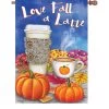 28 In. Flag - Love Fall A Latte -Kite Shop 57253p LoveFallALatte 1024