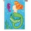 28 In. Flag - Mermaid & Seahorse 1 28 In. Flag - Mermaid & Seahorse -Kite Shop 57289p MermaidAndSeahorse 1024