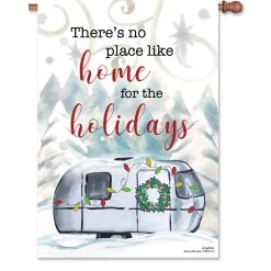 28 In. Flag - Christmas Camper