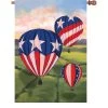 28 In. Flag - Patriotic Hot Air Balloons
