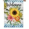 28 In. Flag - Welcome Flowers -Kite Shop 57363p WelcomeFlowers House 1024