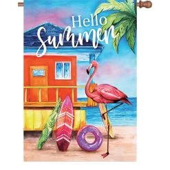 28 In. Flag - Flamingo Beach