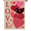 28 In. Flag - Love Hearts -Kite Shop 57373p LoveHearts House 1024