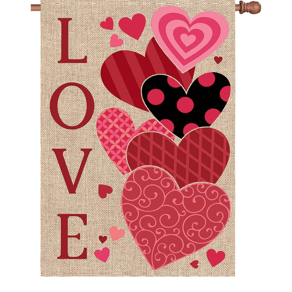 28 In. Flag - Love Hearts 3 28 In. Flag - Love Hearts