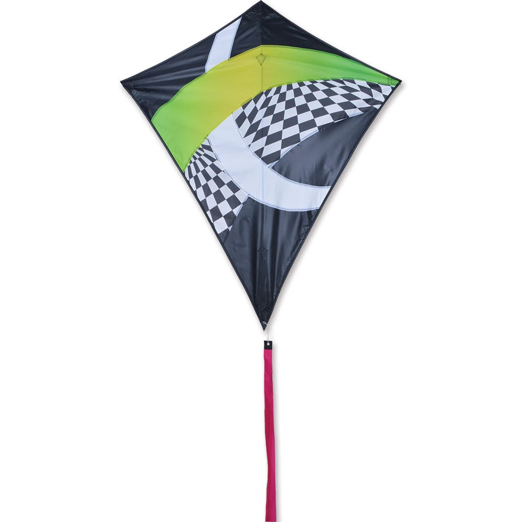 38 In. Travel Diamond Kite - Neon Tron 3 38 In. Travel Diamond Kite - Neon Tron